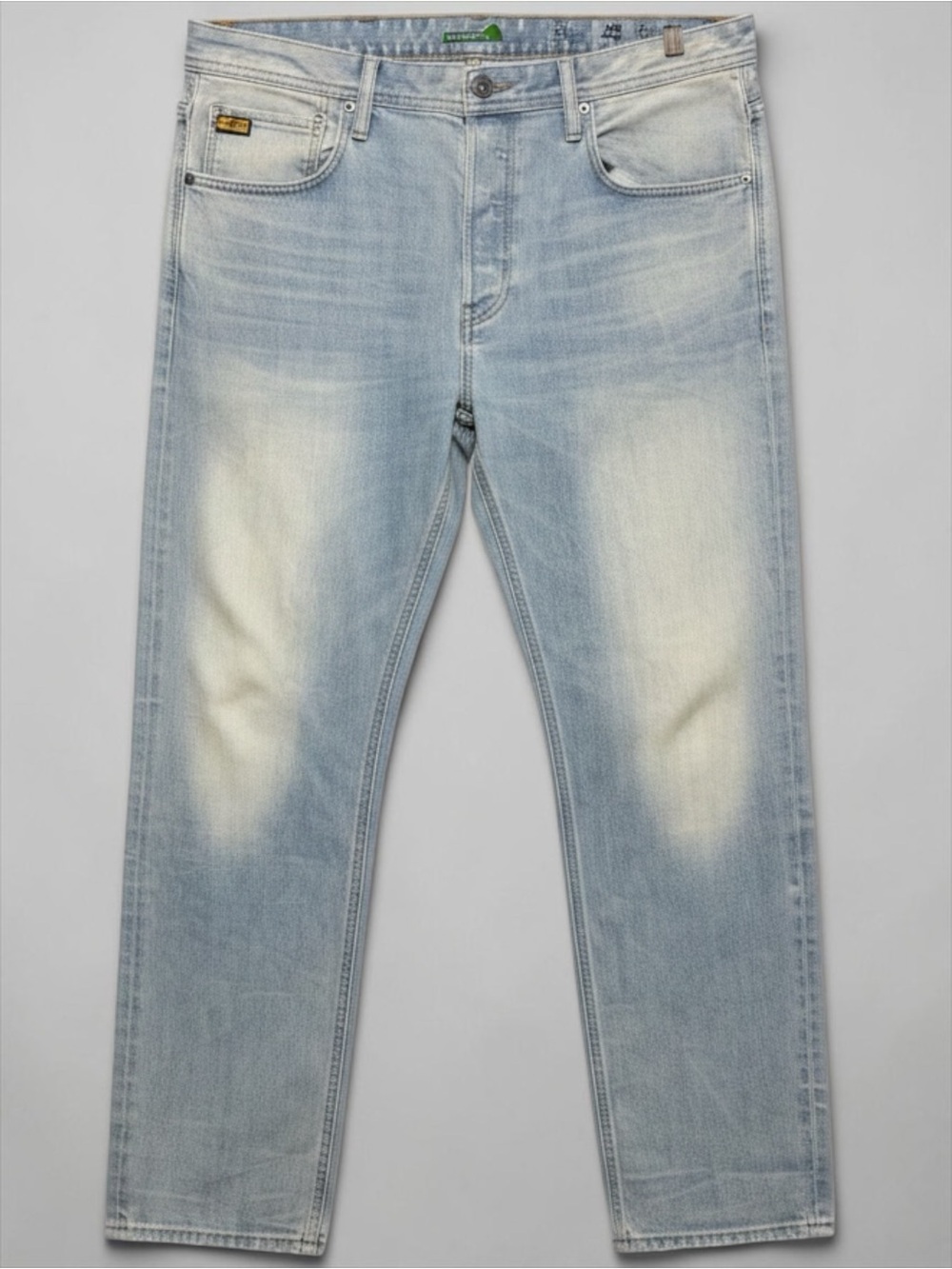 G-Star RAW 3301 Allox Relaxed Tapered Jeans Men’s 38x32 NWOT Light Wash